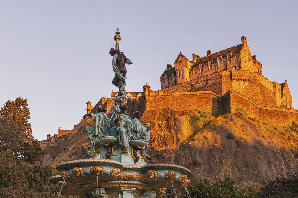 Big Ben and Westminster Bridge at sunset, London, UK