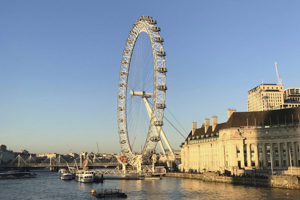 Big Ben and Westminster Bridge at sunset, London, UK